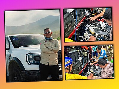 Người đn ng mang trạm sạc đến nối lại tin tức giữa vng lũ