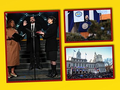 New York c� thị trưởng Hồi gi�o đầu ti�n: Mamdani nhậm chức giữa biển người, Bernie Sanders tuy�n thệ v� tiếng h� �tax the rich!�